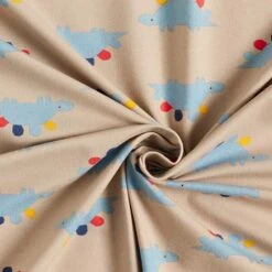 Cotton Jersey Colourful Stegosaurus – Anemone -Tailor Supplies Sales Store SZ00 62