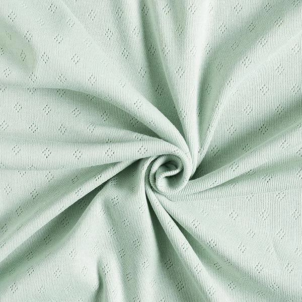 Fine Jersey Knit With Openwork – Mint 4 Fine Jersey Knit With Openwork – Mint - Image 2