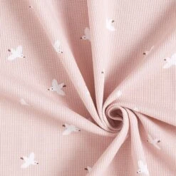 Waffle Jersey Birds | By Poppy – Rosé -Tailor Supplies Sales Store SZ00 73