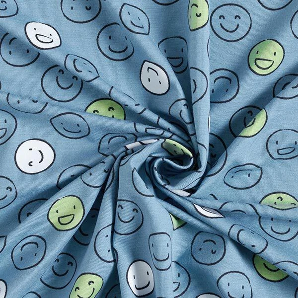 Cotton Jersey Glow-in-the-Dark Smiley β Denim Blue 6 Cotton Jersey Glow-in-the-Dark Smiley β Denim Blue - Image 4