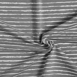 Cotton Jersey Scribble Stripes – Dark Grey -Tailor Supplies Sales Store SZ00 97