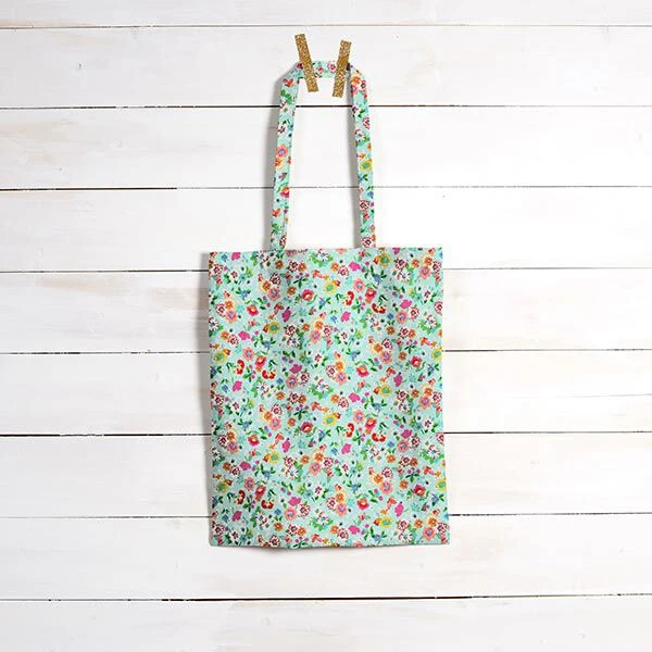 Coated Cotton Cute Flowers – Sky Blue 9 Coated Cotton Cute Flowers – Sky Blue - Image 7