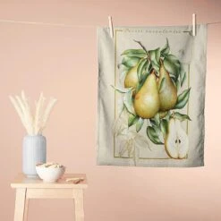 Decorative Panel Twill Fruit – Natural/grass Green -Tailor Supplies Sales Store SZ47