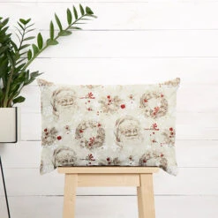 Decorative Cotton Twill Fabric, Classic Christmas – Beige/red -Tailor Supplies Sales Store SZ49