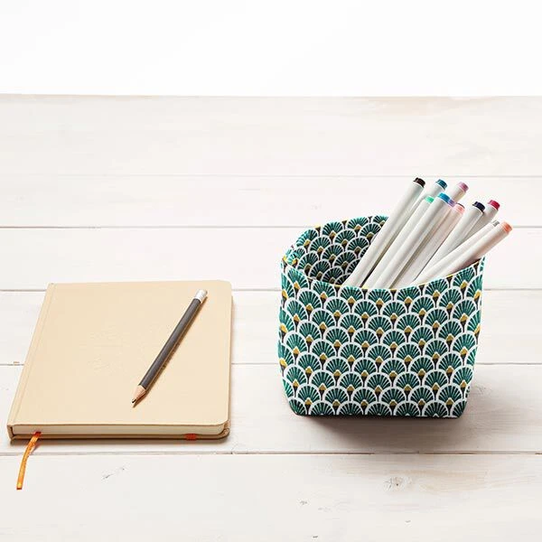 Coated Cotton Little Fans – Petrol 9 Coated Cotton Little Fans – Petrol - Image 7