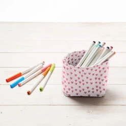 Decorative Cotton Twill Fabric, Mini Hearts – Light Pink 17 Decorative Cotton Twill Fabric, Mini Hearts – Light Pink -Tailor Supplies Sales Store SZ55