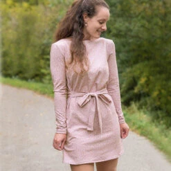 Leopard Print Cotton Jersey – Light Dusky Pink -Tailor Supplies Sales Store UGS01