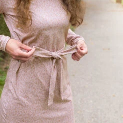 Leopard Print Cotton Jersey – Light Dusky Pink -Tailor Supplies Sales Store UGS02