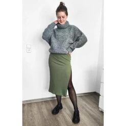 Plain Ribbed Jersey – Olive -Tailor Supplies Sales Store UGS1