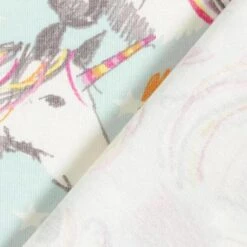 Cotton Jersey Scribble Unicorn – Sky Blue 11 Cotton Jersey Scribble Unicorn – Sky Blue -Tailor Supplies Sales Store ZB01 108