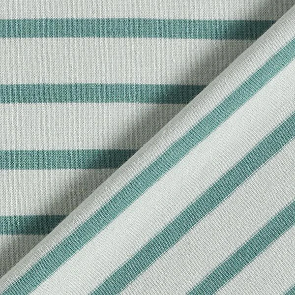 Narrow & Wide Stripes Cotton Jersey – Pale Mint/peppermint 6 Narrow & Wide Stripes Cotton Jersey – Pale Mint/peppermint - Image 4