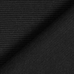 Ottoman Ribbed Jersey Plain – Black -Tailor Supplies Sales Store ZB01 114