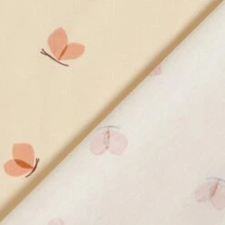 Cotton Jersey Delicate Butterfly– Cream -Tailor Supplies Sales Store ZB01 119