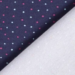 Cotton Jersey Colourful Little Dots – Navy Blue -Tailor Supplies Sales Store ZB01 139