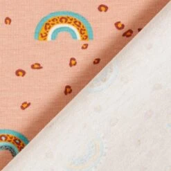 Cotton Jersey Leopard Print Rainbow – Apricot -Tailor Supplies Sales Store ZB01 14