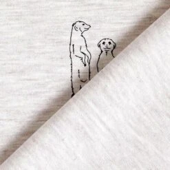 Cotton Jersey Meerkat – Natural -Tailor Supplies Sales Store ZB01 150