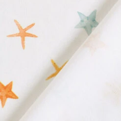 Cotton Jersey Starfish Digital Print | Poppy – White -Tailor Supplies Sales Store ZB01 155