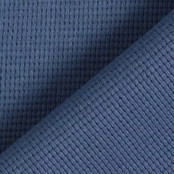 Mini Cotton Waffle Jersey Plain – Denim Blue -Tailor Supplies Sales Store ZB01 163
