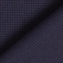 Mini Cotton Waffle Jersey Plain – Navy Blue -Tailor Supplies Sales Store ZB01 167
