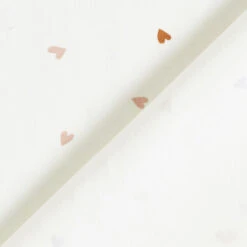 Cotton Jersey Hearts And Double Hearts – White -Tailor Supplies Sales Store ZB01 169