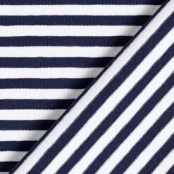 Cotton Jersey Narrow Stripes – Navy Blue/white -Tailor Supplies Sales Store ZB01 171
