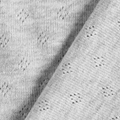 Fine Jersey Knit With OpenworkMelange – Grey -Tailor Supplies Sales Store ZB01 175
