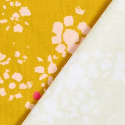 GOTS Cotton Jersey Chamomile | Tula – Curry Yellow/pink 13 GOTS Cotton Jersey Chamomile | Tula – Curry Yellow/pink -Tailor Supplies Sales Store ZB01 178