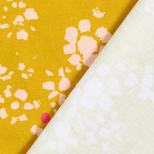 GOTS Cotton Jersey Chamomile | Tula – Curry Yellow/pink 6 GOTS Cotton Jersey Chamomile | Tula – Curry Yellow/pink - Image 4