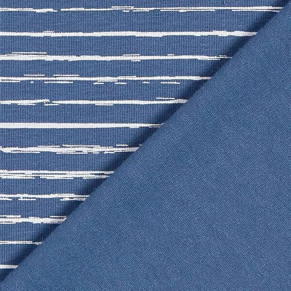 Cotton Jersey Scribble Stripes – Denim Blue 6 Cotton Jersey Scribble Stripes – Denim Blue - Image 4