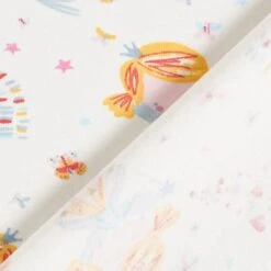 Cotton Jersey Little Fairy – White/light Blue -Tailor Supplies Sales Store ZB01 193