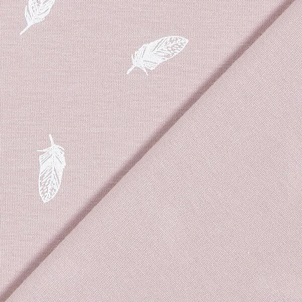 Cotton Jersey Feathers – Pastel Violet 6 Cotton Jersey Feathers – Pastel Violet - Image 4