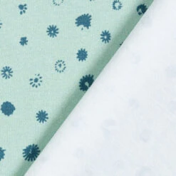 GOTS Cotton Jersey Poppy Seed Heads | Tula – Pastel Green/petrol -Tailor Supplies Sales Store ZB01 208