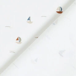 Cotton Jersey Sailing Boat– Offwhite -Tailor Supplies Sales Store ZB01 210