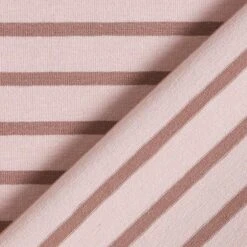 Narrow & Wide Stripes Cotton Jersey – Light Dusky Pink/dark Dusky Pink -Tailor Supplies Sales Store ZB01 211