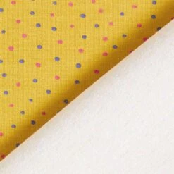 Cotton Jersey Colourful Little Dots – Curry Yellow -Tailor Supplies Sales Store ZB01 212