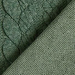 Cabled Cloque Jacquard Jersey – Dark Green -Tailor Supplies Sales Store ZB01 214