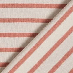 Narrow & Wide Stripes Cotton Jersey – Anemone/terracotta -Tailor Supplies Sales Store ZB01 227