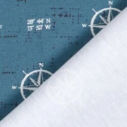 GOTS Cotton Jersey Compass | Tula – Denim Blue -Tailor Supplies Sales Store ZB01 241