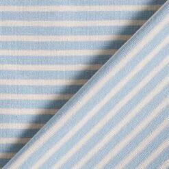 Narrow Stripes Cotton Jersey – Cashew/light Blue -Tailor Supplies Sales Store ZB01 246