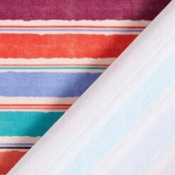 Cotton Jersey Watercolour Stripes – Sand/salmon -Tailor Supplies Sales Store ZB01 251