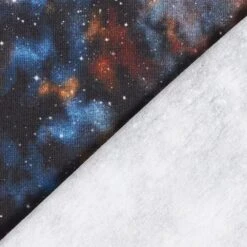 Cotton Jersey Space Digital Print – Black -Tailor Supplies Sales Store ZB01 256