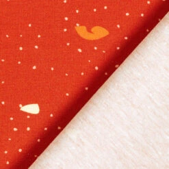 GOTS Cotton Jersey Terrazzo | Tula – Terracotta/orange -Tailor Supplies Sales Store ZB01 261