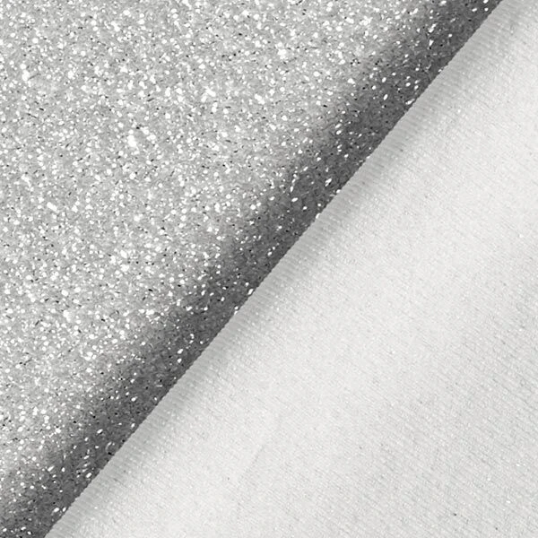Glamour Tinsel Glitter Jersey– Silver Metallic 5 Glamour Tinsel Glitter Jersey– Silver Metallic - Image 3