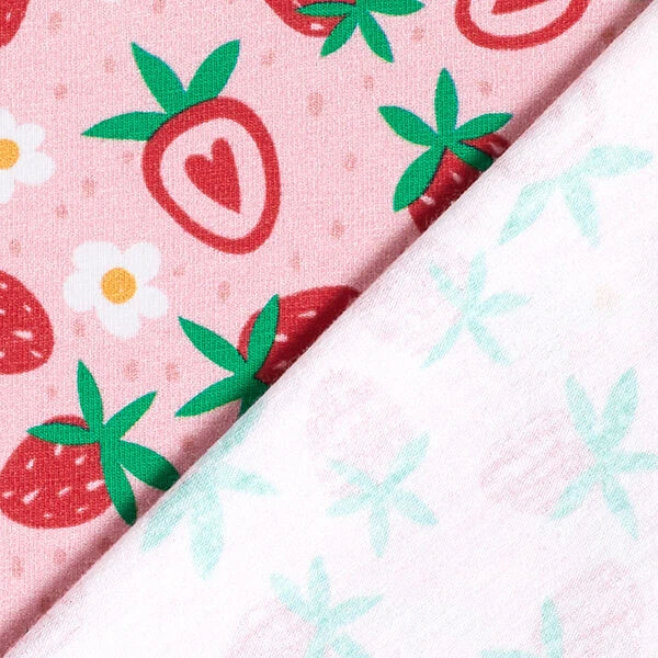 Cotton Jersey Sweet Strawberries | PETIT CITRON – Pink 6 Cotton Jersey Sweet Strawberries | PETIT CITRON – Pink - Image 4