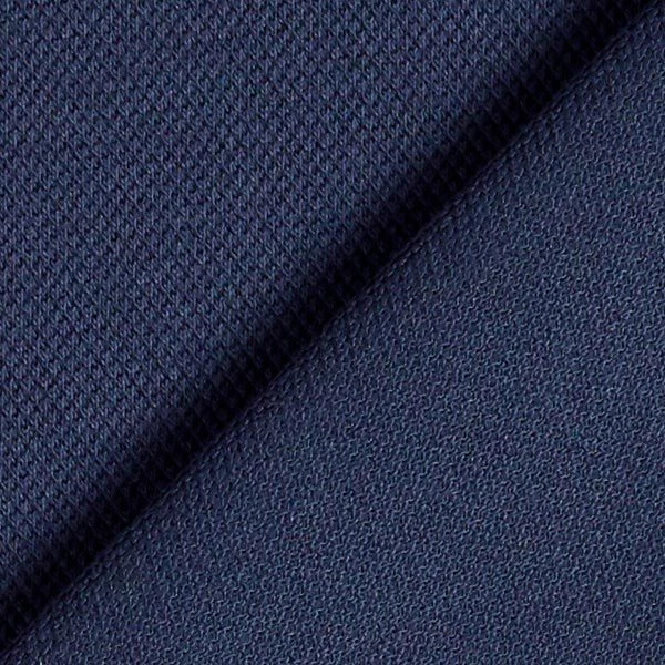 Cotton Jersey Fine Piqué – Navy Blue 5 Cotton Jersey Fine Piqué – Navy Blue - Image 3