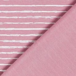 Cotton Jersey Scribble Stripes – Dusky Pink -Tailor Supplies Sales Store ZB01 299
