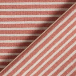Narrow Stripes Cotton Jersey – Anemone/terracotta -Tailor Supplies Sales Store ZB01 303