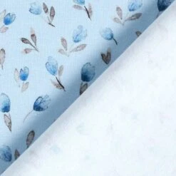 Cotton Jersey Tulips Digital Print – Light Blue -Tailor Supplies Sales Store ZB01 310