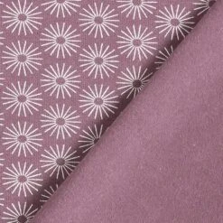Cotton Jersey Shiny Flowers – Aubergine -Tailor Supplies Sales Store ZB01 317