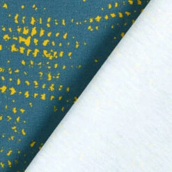 GOTS Cotton Jersey Ears Of Corn | Tula – Petrol/curry Yellow -Tailor Supplies Sales Store ZB01 336